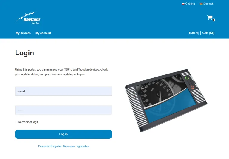 DevCom Portal Login